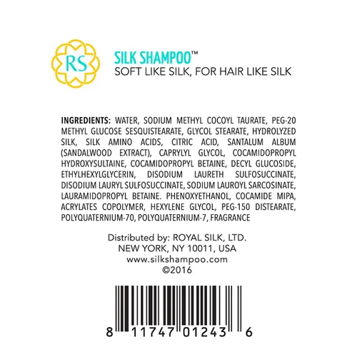 Vista 6 de Royal Silk El champú de seda original suave como la seda para el cabello como la seda. Ultra suave, calmante y suave. Todos los géneros, edades