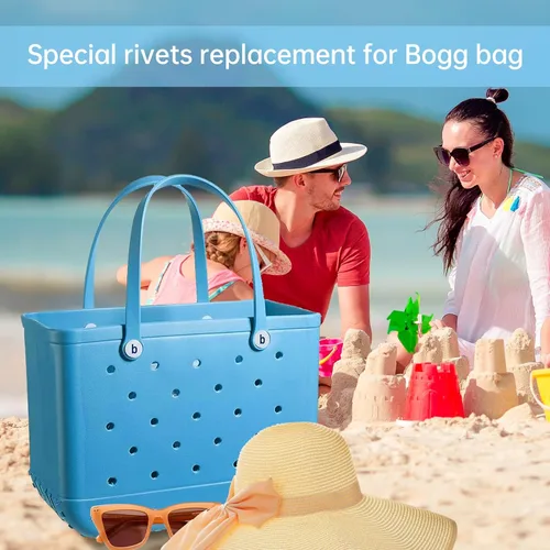 Vista 4 de 5 botones de repuesto para bolsa de playa, accesorios de bolsa Boggg, remaches de repuesto para bolsa de playa, accesorios de goma