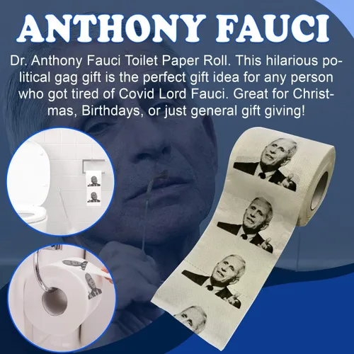 Vista 6 de Anthony Fauci - Rollo de papel higiénico Divertido regalo político de broma del Dr. Fauci para demócratas y republicanos que se oponen a Fauci