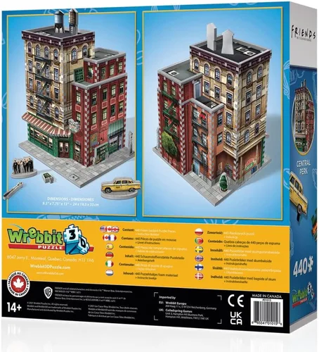 Vista 11 de Wrebbit3D Friends - Rompecabezas 3D modelo de Central Perk 440 piezas de rompecabezas reales Construye el icónico café de la exitosa serie