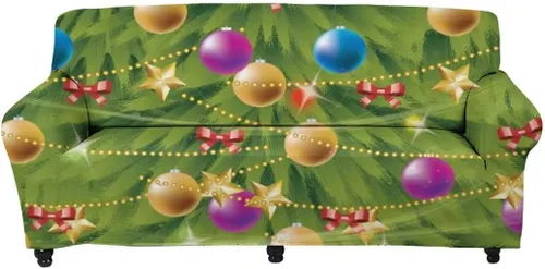 Vista 18 de Horeset Snowy Tree - Funda de sofá para 2 cojines, decoración del hogar, funda protectora de muebles para perro, impermeable y lavable Árbol nevado