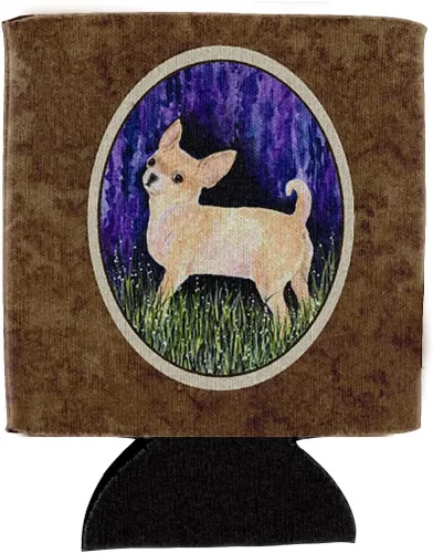 Vista 111 de Caroline's Treasures SS8447CC Starry Night English Bulldog - Enfriador para latas o botellas, lavable, funda plegable con aislamiento para bebidas