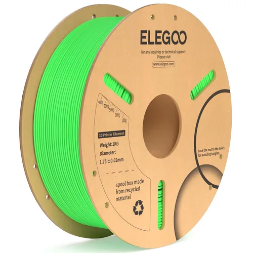 Vista 23 de ELEGOO Paquete de filamento PLA Plus negro 10KG, filamento para impresora 3D PLA+ resistente de 1.75mm precisión dimensional +/- 0.02mm, paquete