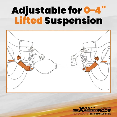Vista 13 de maXpeedingrods Brazo de control inferior ajustable para Wrangler TJ