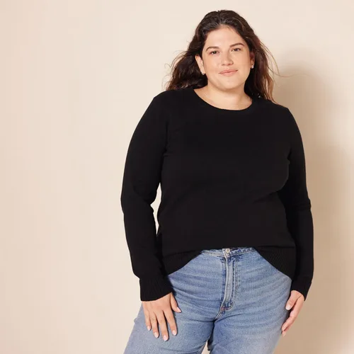 Vista 6 de Tienda Essentials Womens 100% Cotton Crewneck Sweater (Available in Plus Size)