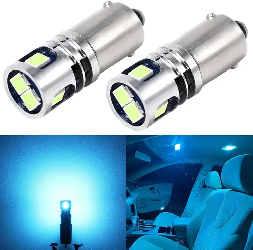Vista 8 de PHINLION BA9S 1889 bombilla LED amarilla ámbar súper brillante 53 57 1895 3893 12929 T4W H5W H10W 12V bombillas LED no polarizadas para lectura
