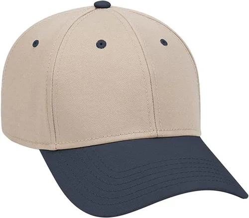 Vista 35 de Ashen Fane Gorra de béisbol básica de sarga de algodón superior de perfil bajo estructurado de 6 paneles