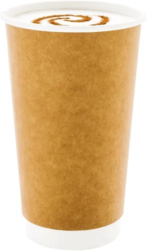 Vista 8 de Restaurantware Tazas de café de papel de 4 onzas, 25 tazas de papel desechables de doble pared, a prueba de fugas, reciclables, tazas calientes
