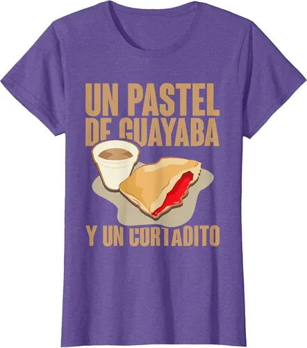 Vista 6 de Funny Cuban Coffee Guayaba Guava Breakfast T Shirt T-Shirt Asphalt Grey