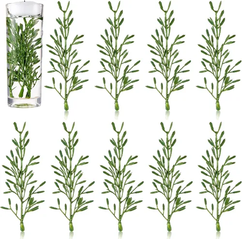 Vista 10 de WILLBOND 30 piezas de flores artificiales para velas flotantes, flores flotantes, rellenos de jarrones para centros de mesa, mini relleno de flores