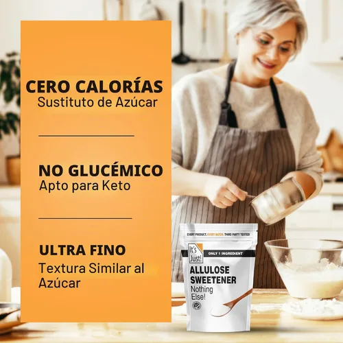 Vista 3 de It's Just - Allulosa, sustituto del azúcar, edulcorante apto para keto, sin glicemia, sin OMG (311.8 g)