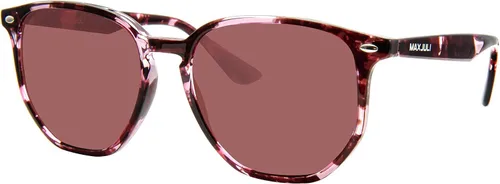 Vista 2 de MAXJULI Gafas de sol hexagonales polarizadas de gran tamaño para mujer, con marco de polígono TR90, 8821