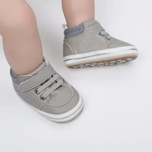 Vista 35 de COSANKIM Zapatos deportivos para bebé niño y niña, zapatos de tobillo altos, antideslizantes, suela suave, zapatos de cuna para niños pequeños