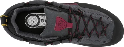 Vista 5 de La Sportiva Boulder X ApproachZapatos de senderismo para mujer, carbonoremolacha, 8, Carbonoremolacha
