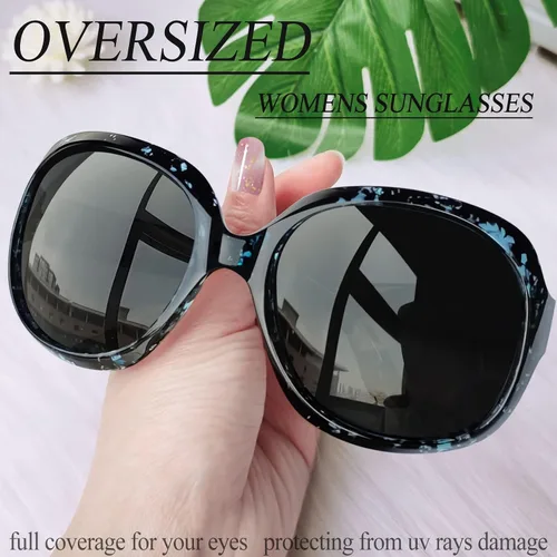 Vista 119 de Joopin Lentes de sol de gran tamaño para mujer, polarizados, grandes, para conducción, protección UV, grandes sombras