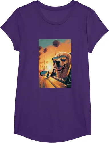 Vista 18 de Golden Retriever - Camiseta divertida de Golden Retriever con lentes, Negro