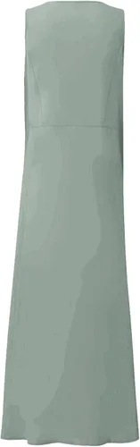 Vista 6 de Vestido largo para mujer, 2023, primavera, verano, algodón, lino, bohemio, casual, a la moda, sin mangas, para vacaciones