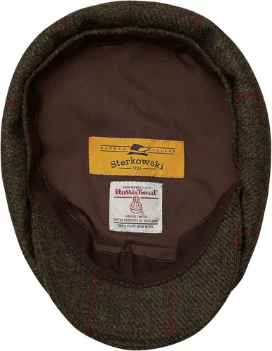 Vista 4 de Sterkowski Gorra Shelby Gorra 100% Harris Tweed Newsboy para hombre Sombrero de estilo pico de 8 paneles