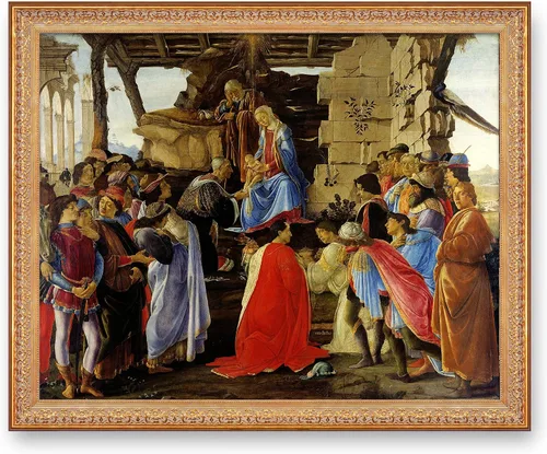 Vista 99 de A&T ARTWORK Adoración de los Reyes Magos por Sandro Botticelli The World Classic Art Reproductions, impresiones en lienzo giclée arte de pared