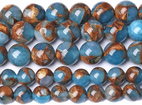 Vista 103 de 4MM 88 piezas de cuentas sueltas de piedra natural verde turquesa africana para hacer pulseras y collares de bricolaje
