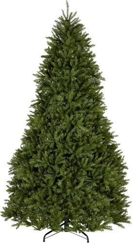Vista 9 de National Tree Company - Mini árbol de Navidad artificial, verde, abeto Dunhill, incluye soporte, 4 pies