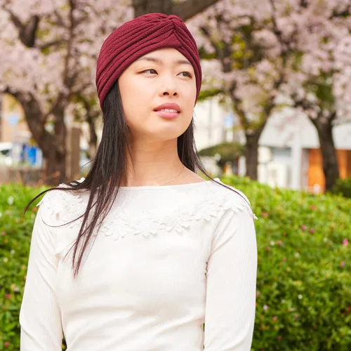 Vista 2 de CHARM Turbante de moda para mujer, diseño bohemio para fiesta india