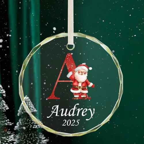 Vista 10 de Paquete de 4 adornos de Navidad personalizados 2025 de cerámica personalizada con foto y texto para decoración de árbol de Navidad, primera Navidad