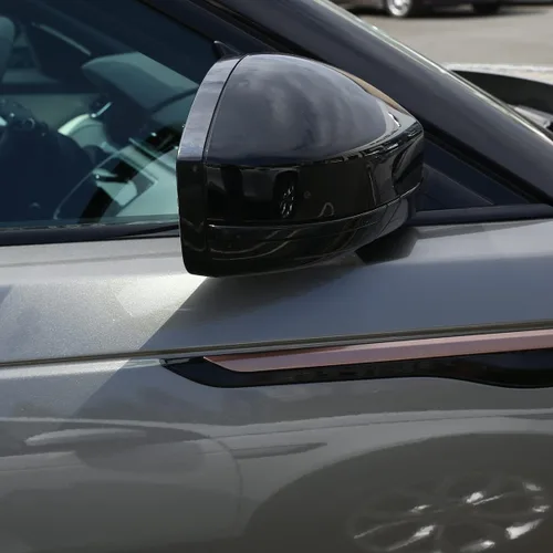 Vista 5 de Cubierta de espejo retrovisor ABS, protector de espejo lateral, decoración exterior para Land Rover Evoque 2016-2019, para Land Rover Discovery