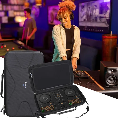 Vista 5 de Funda para Pioneer DJ AlphaTheta DDJ-FLX2 / DDJ-200 / DDJ-WeGO4 Controlador de DJ compacto de 2 canales - Bolsa de almacenamiento de transporte