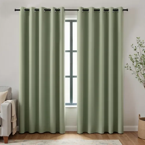 Vista 236 de KOUFALL Cortinas de Baño Aqua para Ventana, Juego de 2 Paneles Decoración Costera Cortinas Cortas Opacas para Ventana Pequeña de Cocina Puerta