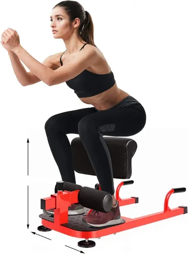 Vista 2 de X FACTOR Máquina de sentadillas Sissy, 3 en 1, multifuncional, entrenamiento de ejercicio, equipo de entrenamiento para sentadillas profundas