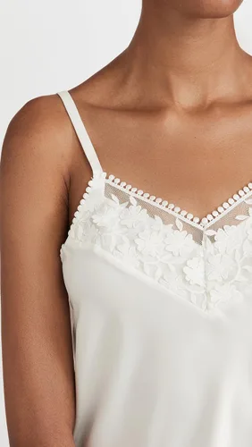 Vista 6 de Flora Nikrooz Kylie Charmeuse - Conjunto de camisola con encaje para mujer