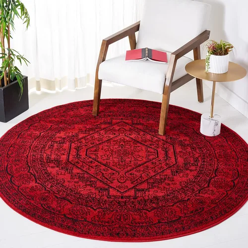 Vista 14 de SAFAVIEH ADR108B - Tapete de la colección Adirondack, 2 pies 1 pulgada x 6 pies, marfil y plateado, diseño de medallón oriental, no desprende