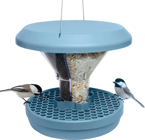 Vista 13 de SWISSINNO Anillo Bloqueador de Aves Grandes, Transparente, Previene que las Palomas, Cuervos y Otras Aves Grandes No Deseadas Asusten a las Aves Más