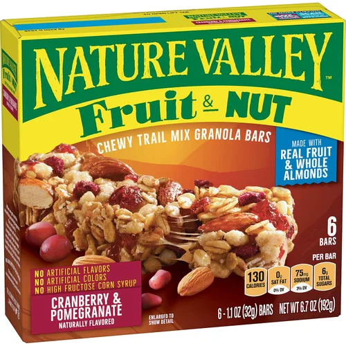 Vista 14 de Nature Valley Barras de granola de frutas y nueces, cereza de chocolate oscuro, 6 unidades, 7.4 onzas