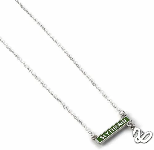 Vista 2 de Collar de barra oficial de Harry Potter Slytherin, Zinc, No es una piedra preciosa