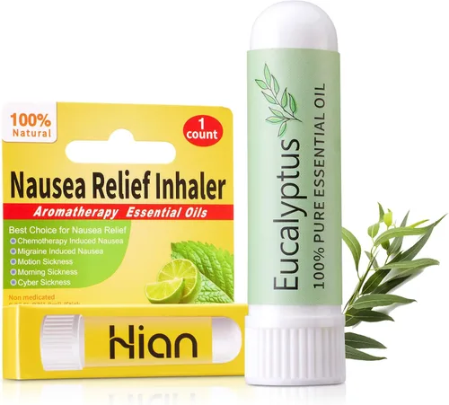 Vista 15 de Hion Inhalador para Alivio de Náuseas - Clavo, 100% Aceites Esenciales Naturales Aromaterapia para el mareo por movimiento y las mujeres
