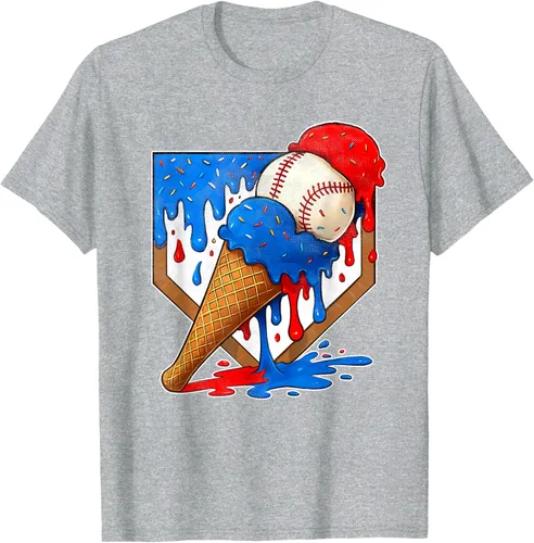 Vista 5 de Camiseta de béisbol desgastada para niños y jóvenes