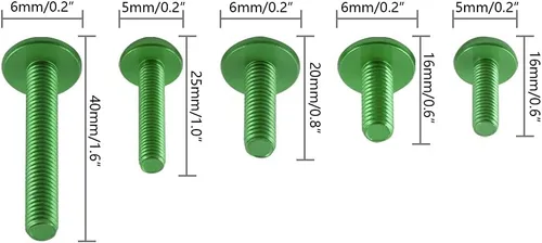 Vista 5 de Complete Fairing Bolts Screw Compatible with Versys 650 Compatible with Ninja 650R 1000 Z750 Z1000 ZZR600 ZX6R ZX7R ZX9R ZX10R ZX12R ZX14R