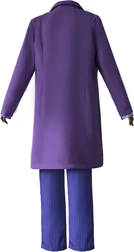 Vista 2 de Joker - Disfraz de caballero para cosplay, camisa y chaleco, traje completo para adultos