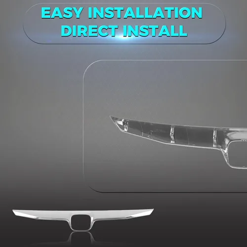 Vista 4 de Rejilla cromada delantera compatible con Honda Civic Hybrid 71122SNAA50 HO1210127 2009-2011