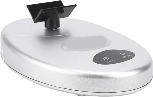 Vista 5 de ZJchao Nail Polish Shaker Mixer with 5 Minute Timer Powerful Vibration Portable Liquid Gel Polish Bottle Shaking Machine for Salon Home Silver