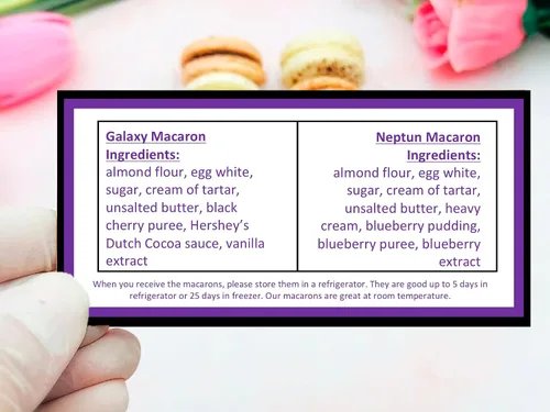 Vista 5 de Paquete económico de 6 macarons Galaxy y Neptune