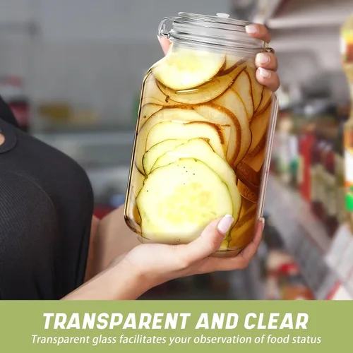 Vista 6 de Teenyyou Kit de fermentación de tarro de fermentación con pesos de fermentación y esclusas de aire para chucrut, verduras y otros alimentos