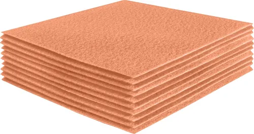 Vista 190 de FabricLA Hojas de fieltro acrílico para manualidades, cuadrados de fieltro precortados suaves de 4 x 4 pulgadas (3.9 in x 3.9 in), utiliza hojas