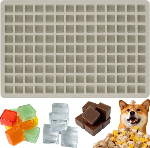 Vista 7 de Molde de silicona cuadrado para chocolate, cubitos de hielo, 100 cavidades Molde cuadrado de chocolate para caramelos duros, gelatina, gomitas