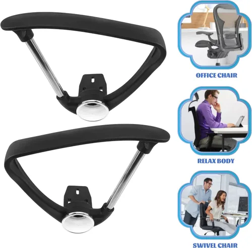 Vista 4 de Veemoon Reposabrazos para silla de oficina, 2 piezas, repuesto para silla de computadora, accesorios