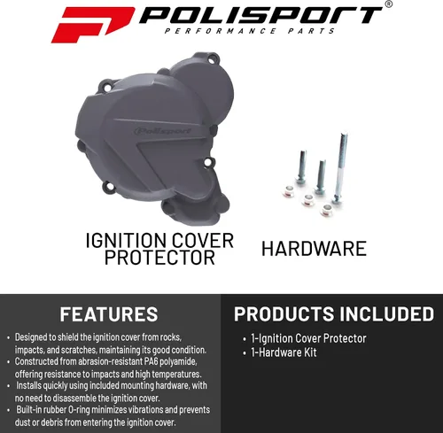 Vista 2 de Polisport Kit protector de cubiertas de encendido para motocicletas de motocross (MX) para motocicletas KTM EXC 250/300 TPI y Husqvarna TE 250/300