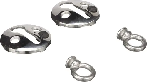 Vista 3 de Seachoice Cerradura de guardabarros para barco, acero inoxidable, paquete de 2