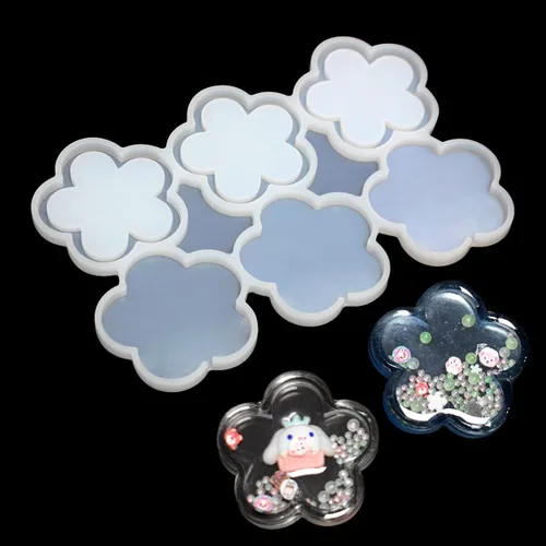 Vista 5 de mostsom Moldes de silicona para piruletas, moldes de silicona para piruletas de chocolate, con diseño de hojas, flores, dulces, sin palillos, 2